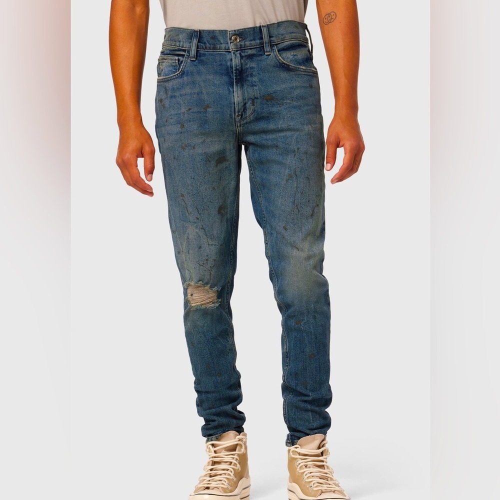 🆕 NWT Hudson Jeans Men’s 33 Zack Fit in Blue (gallery) Denim